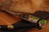 Северный нож средний, Bohler N690 фултанг, рукоять кап клена.